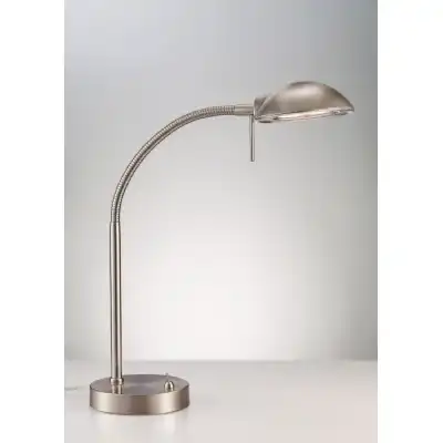 Bamberg Table Lamp 1 Light G9 Satin Nickel