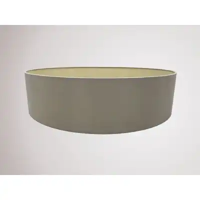 Serena Round Cylinder, 600 x 150mm Dual Faux Silk Fabric Shade, Taupe Halo Gold