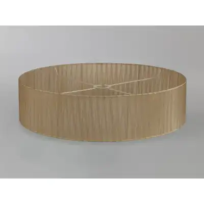 Serena Round Cylinder, 600 x 150mm Organza Shade, Soft Bronze