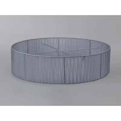 Serena Round Cylinder, 600 x 150mm Organza Shade, Grey
