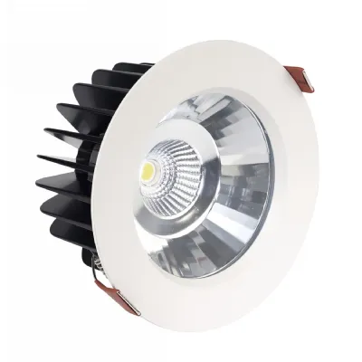 Brio 15, 15W, 350mA, White, Recessed Spotlight With Trim, Cut Out 120mm, 1125lm, 3000K, 50°, IP65, DRIVER NOT INC., 5yrs Warranty
