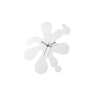 (DH) Infinity Splat Clock White