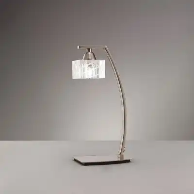 Zen Table Lamp 1 Light G9, Satin Nickel