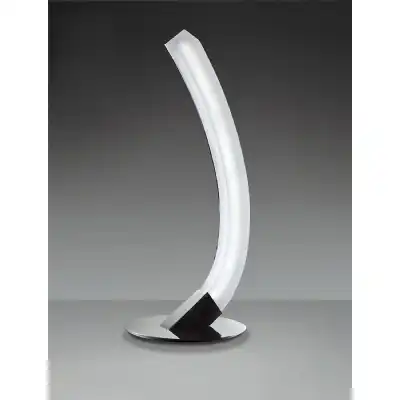 On Table Lamp Left 5W LED 3000K, 500lm, Polished Chrome Frosted Acrylic, 3yrs Warranty