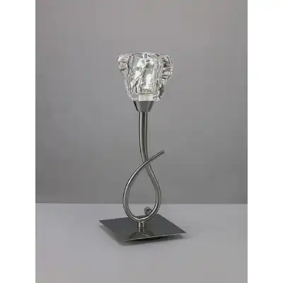Iku Table Lamp 1 Light G9, Satin Nickel
