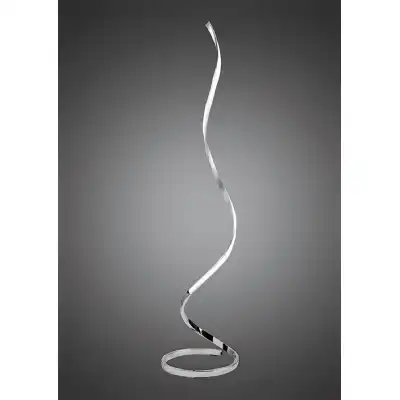 Nur Floor Lamp 20W LED 3000K, 1800lm, Dimmable, Silver Frosted Acrylic Polished Chrome, 3yrs Warranty