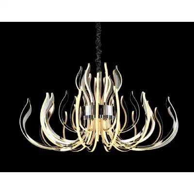 Versailles Pendant, 553W LED, 3000K, 26715lm, IP20, Polished Chrome, 3yrs Warranty, (ITEM REQUIRES CONSTRUCTION CONNECTION) Item Weight: 29kg