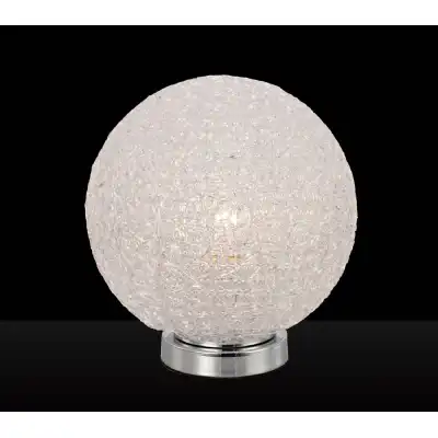 Bola Table Lamp 20cm Round 1 x E27, Chrome