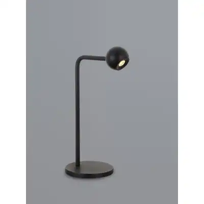Eyes 38.5cm Table Lamp, 6W LED, 3000K, 390lm, Sand Black, 3yrs Warranty