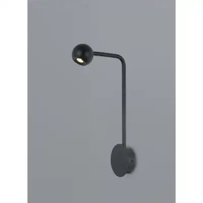 Eyes Wall Lamp, 6W LED, 3000K, 390lm, Sand Black, 3yrs Warranty