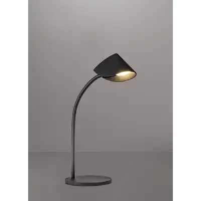 Capuccina Small 1 Light Table Lamp, 8.5W LED, 3000K, 610lm, Black, 3yrs Warranty