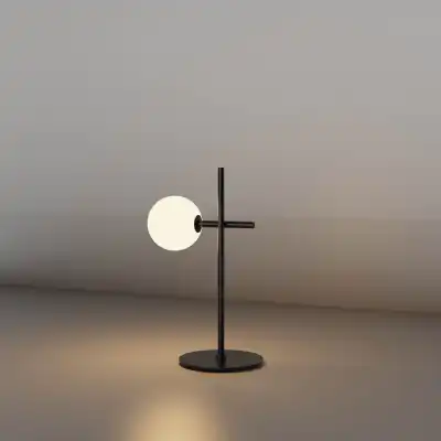 Cellar Table Lamp 1 Light, Replaceable 5W LEDs, 3000K, Black