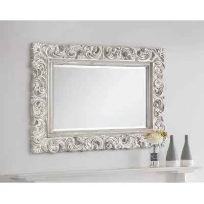 Baroque Distressed Wall Mirror