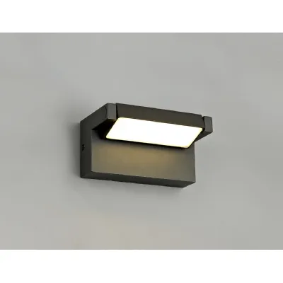 Halstead Wall Lamp Adjustable, 1 x 10W LED, 3000K, 720lm, IP54, Graphite Black, 3yrs Warranty