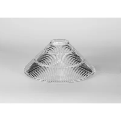 Sandy Cone 30cm Clear Glass (M), Lampshade