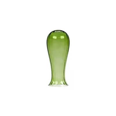 Harlan Vase 15 x 35cm Glass Shade (B), Green (Hole With Flat Edge) (6LT)
