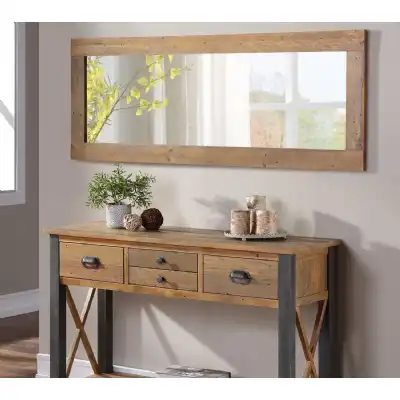 Reclaimed Wood Rectangular Extra Long Wall Mirror