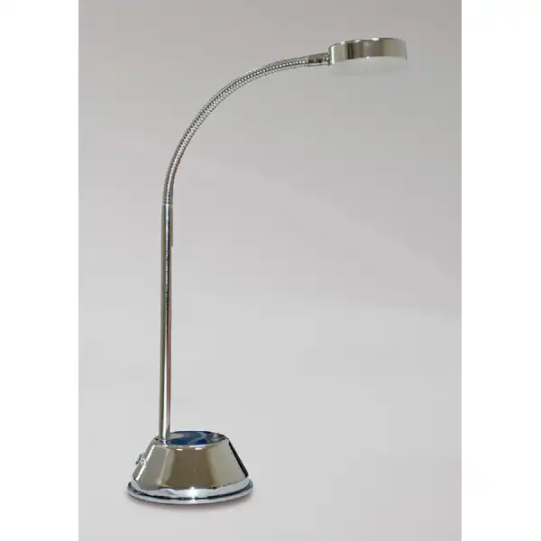 Tobias Table Lamp 1 Light 3W LED 3000K, 300lm, Polished Chrome Frosted Acrylic, 3yrs Warranty