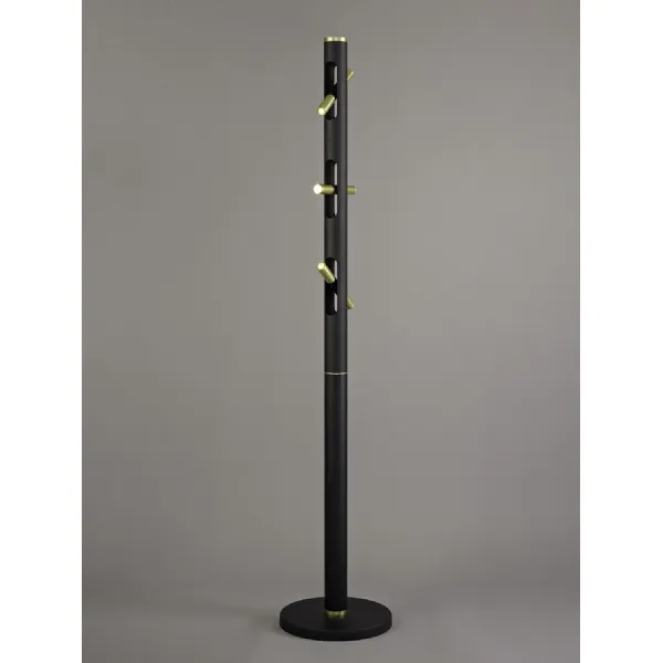 Surrey Floor Lamp, 6 x 2W LED, 3000K, 1680lm, Sand Black Gold, 3yrs Warranty