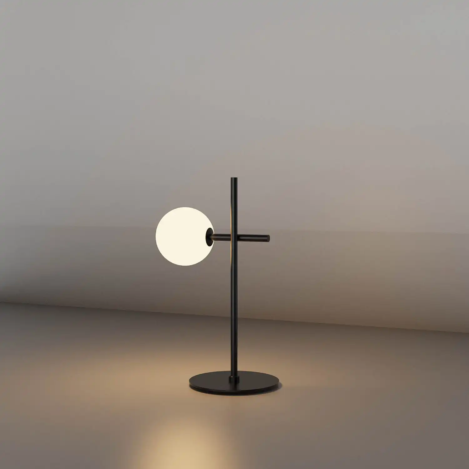 Cellar Table Lamp 1 Light, Replaceable 5W LEDs, 4000K, Black