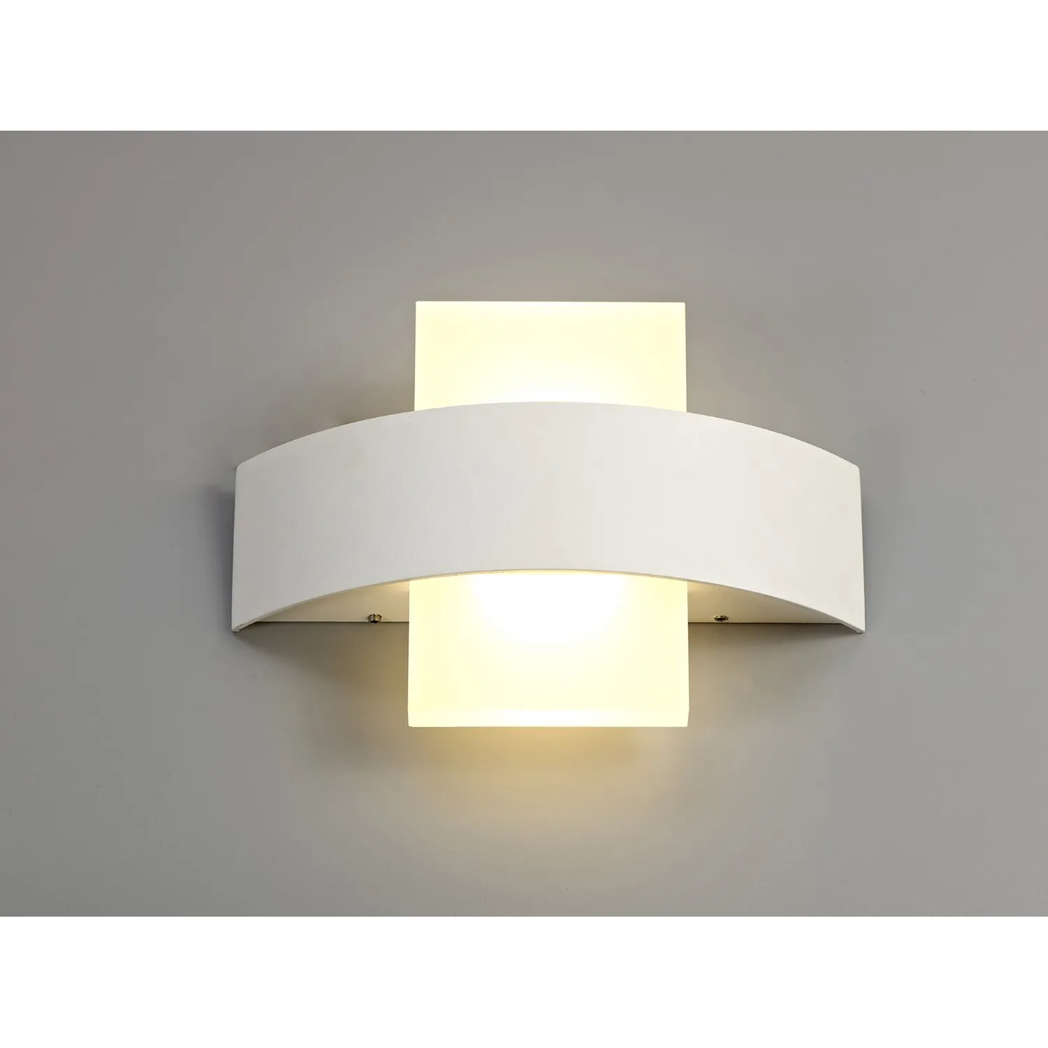 Newbury Up And Downward Lighting Wall Lamp, 2 x 5W LED, 3000K, 850lm, IP54, Sand White, 3yrs Warranty