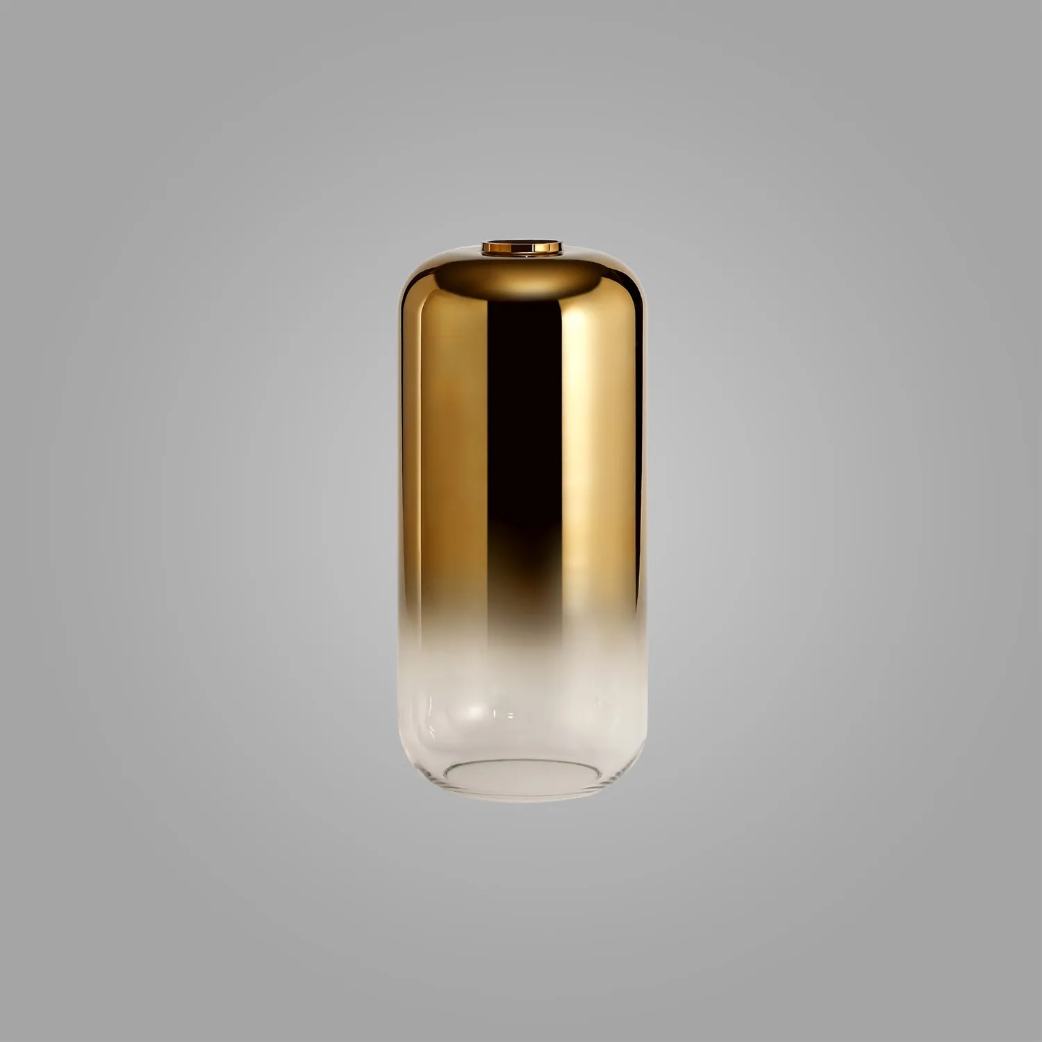 Epsom 16cm Cylinder Glass (A), Gold Fade Clear