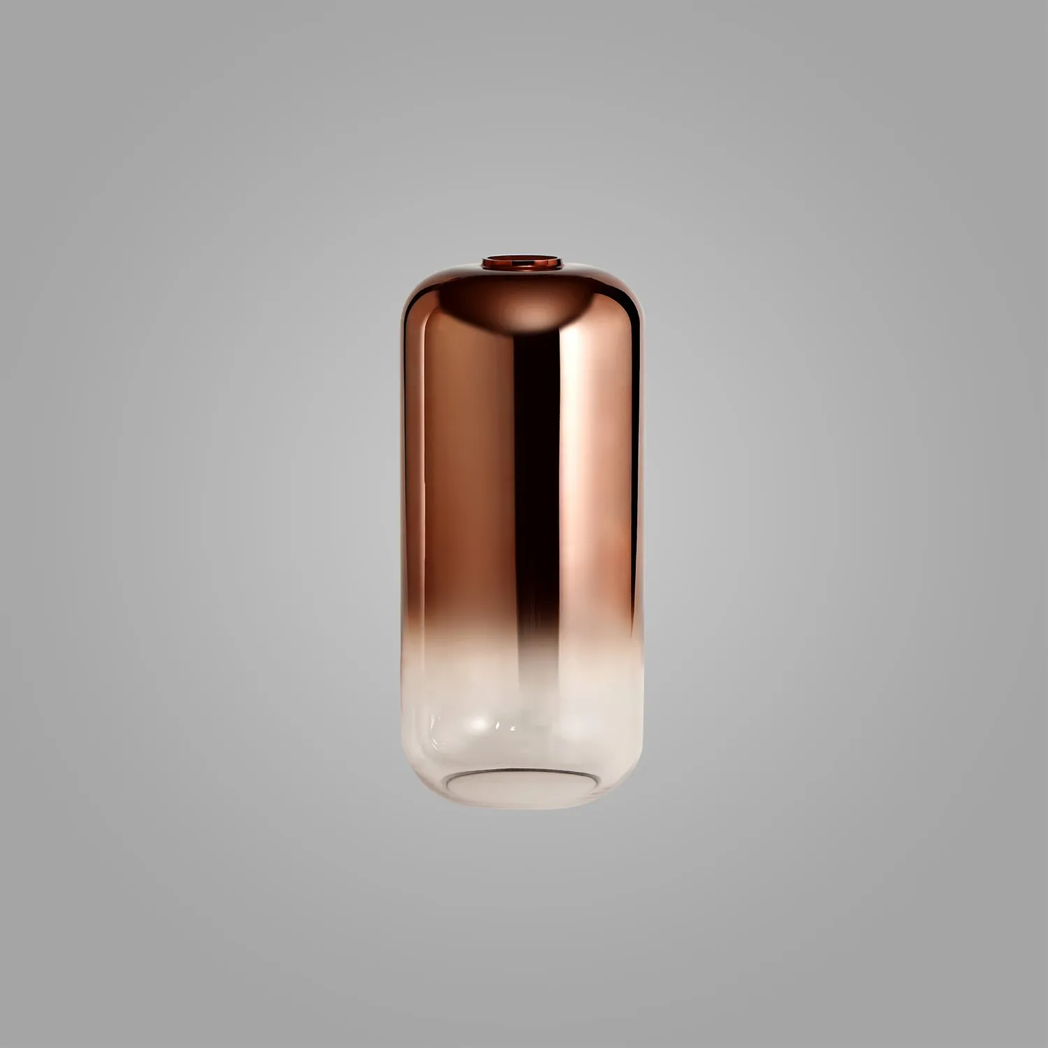 Epsom 16cm Cylinder Glass (A), Copper Fade Clear