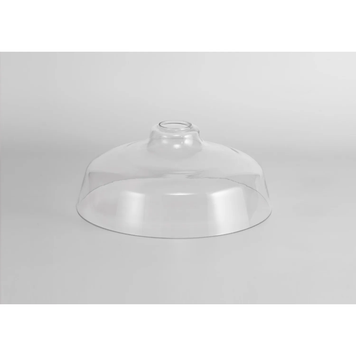 Sandy Flat Round 30cm Clear Glass (H), Lampshade