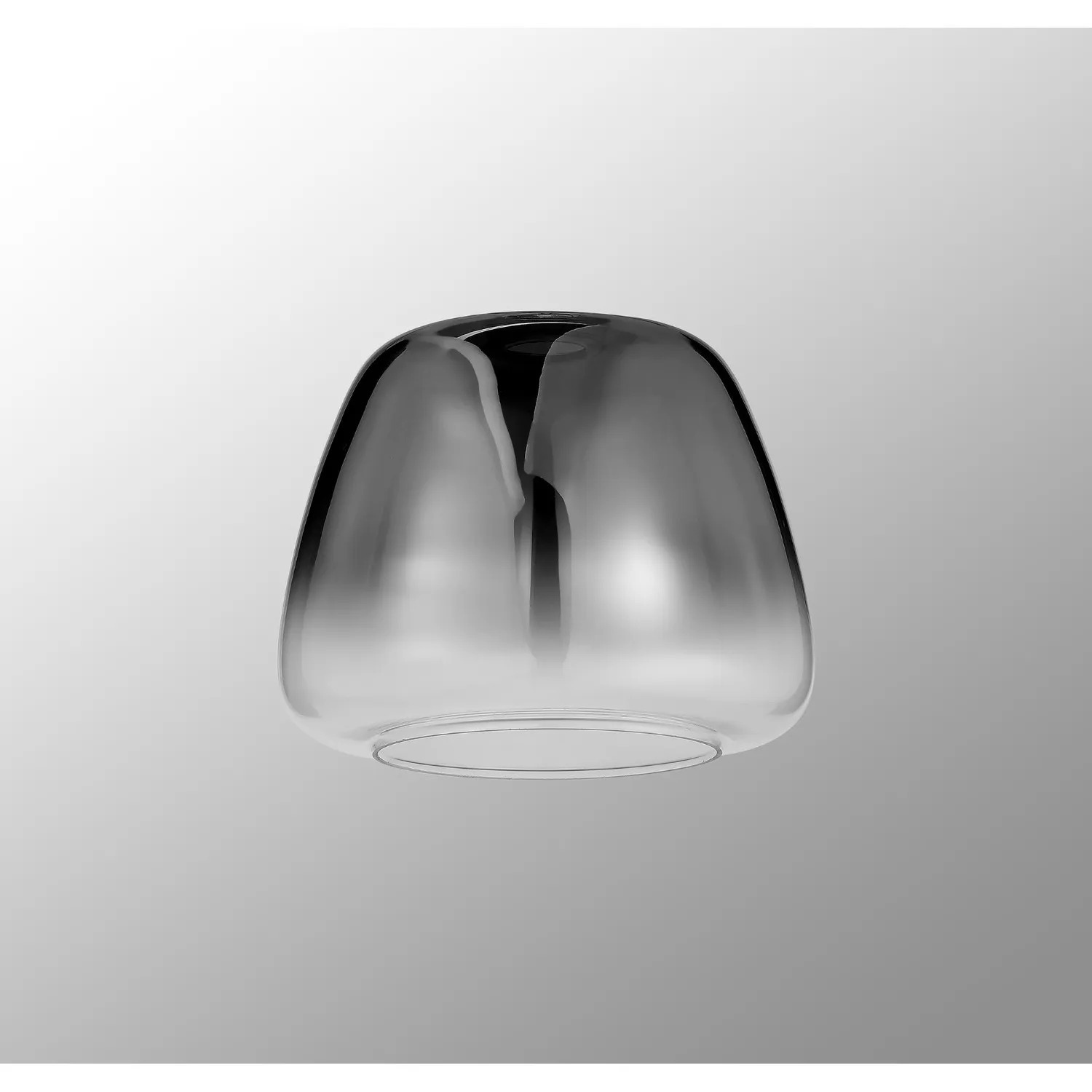 Epsom 28cm Trapezium Glass (H), Smoke Fade Clear
