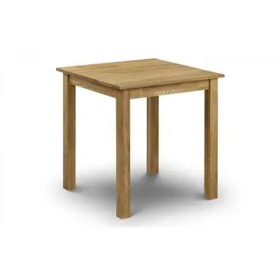 Solid Oak Small 75cm Square Compact Dining Table Only Oiled Finish