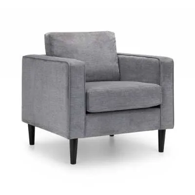 Hayward Chair Dark Grey Chenille Fabric