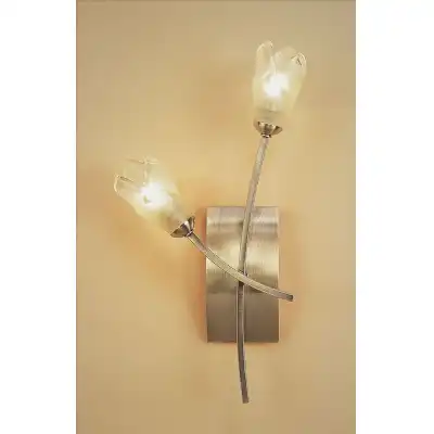 Pietra Wall Lamp Switched 2 Light G9, Antique Brass