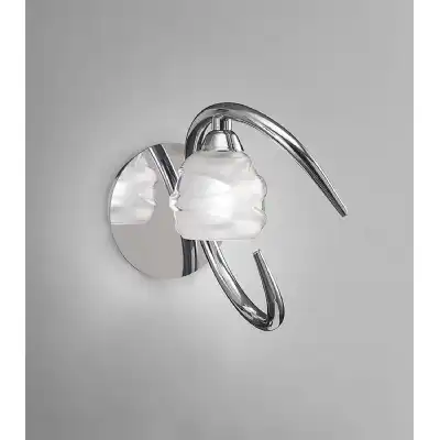 Loop Wall Lamp Switched 1 Light G9 ECO, Polished Chrome