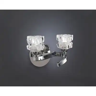 Ice Wall Lamp Switched 2 Light G9 ECO, Polished Chrome