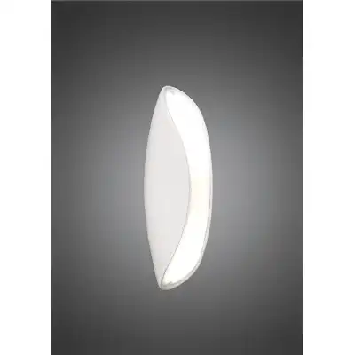 Pasion Wall Lamp 2 Light E27, Gloss White White Acrylic Polished Chrome, CFL Lamps INCLUDED
