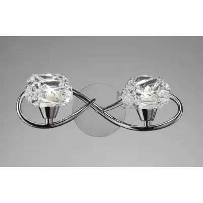 Maremagnum Wall Lamp Switched 2 Light G9, Polished Chrome