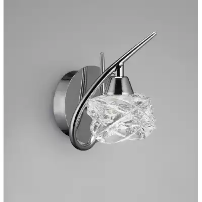 Maremagnum Wall Lamp Switched 1 Light G9, Polished Chrome