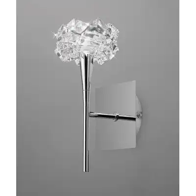 Artic Wall Lamp Switched 1 Light G9, Polished Chrome