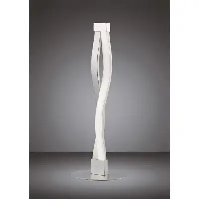 Sahara Table Lamp 6W LED 3000K, 420lm, Silver Frosted Acrylic Polished Chrome, 3yrs Warranty