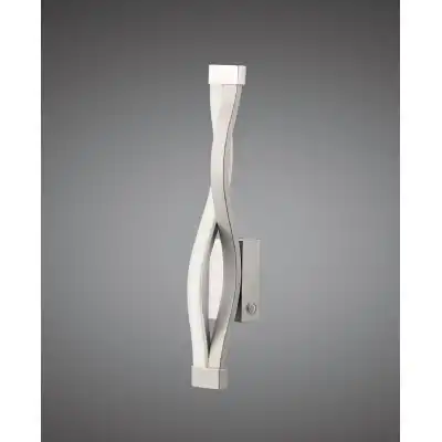 Sahara Wall Lamp 6W LED 3000K, 420lm, Dimmable Silver Frosted Acrylic Polished Chrome, 3yrs Warranty