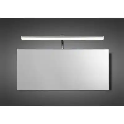 Sisley Wall Lamp 7W LED Chrome IP44 4000K, 420lm, Silver Frosted Acrylic Polished Chrome, 3yrs Warranty