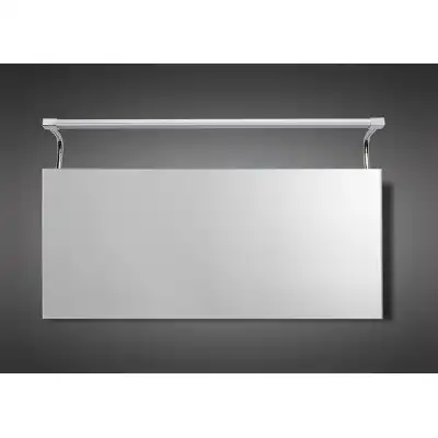 Sisley Wall Lamp 10W LED Big Double IP44 4000K, 850lm, Silver Frosted Acrylic Polished Chrome, 3yrs Warranty