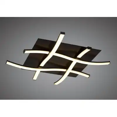 Nur Brown Oxide Flush 34W LED 2800K, 2600lm, Frosted Acrylic Brown Oxide, 3yrs Warranty