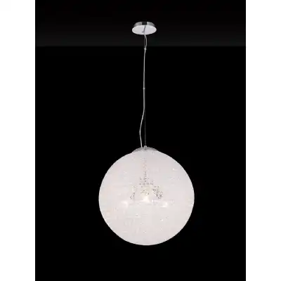 Bola Pendant 50cm Round 3 x E27, Chrome