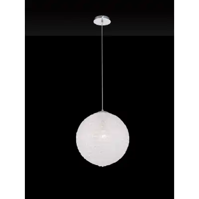 Bola Pendant 40cm Round 1 x E27, Chrome