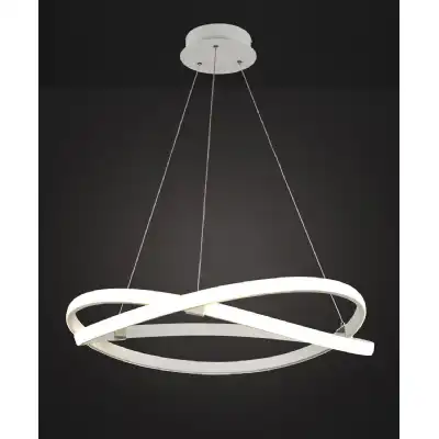 Infinity Blanco Pendant 42W LED 2800K, 3400lm, Dimmable White White Acrylic, 3yrs Warranty