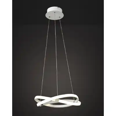 Infinity Blanco Pendant 30W LED 2800K, 2500lm, White White Acrylic, 3yrs Warranty