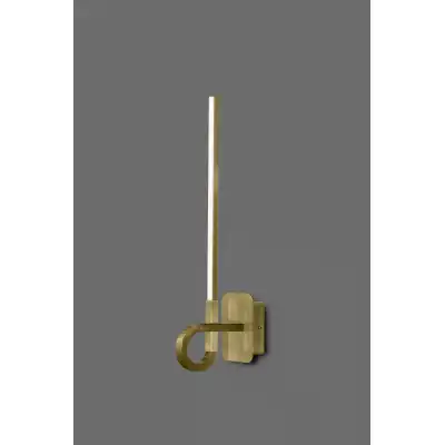 Cinto Wall Lamp 48cm, 6W LED, 3000K, 480lm, Antique Brass, 3yrs Warranty