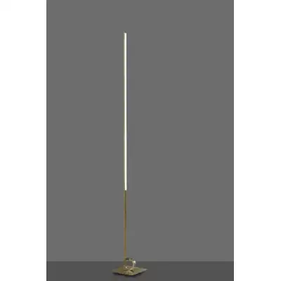 Cinto Floor Lamp 175cm, 20W LED, 3000K, 1600lm Dimmable, Antique Brass, 3yrs Warranty