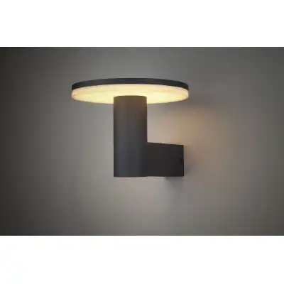 Cerler Wall Lamp, 10W LED, 3000K, 700lm, IP54, Anthracite, 3yrs Warranty